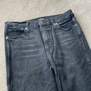 Express High Rise Straight Jeans
